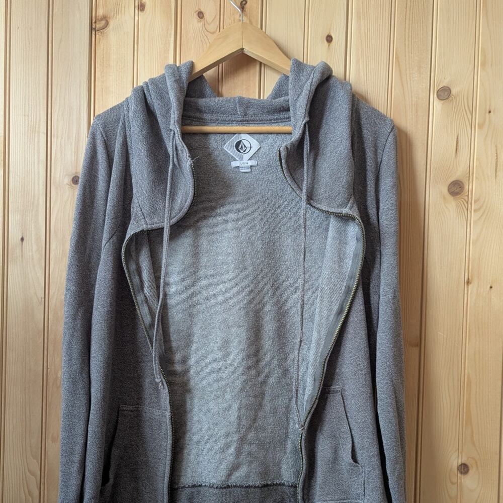 Women's Volcom Zip up hoodie lightweight women's grey large